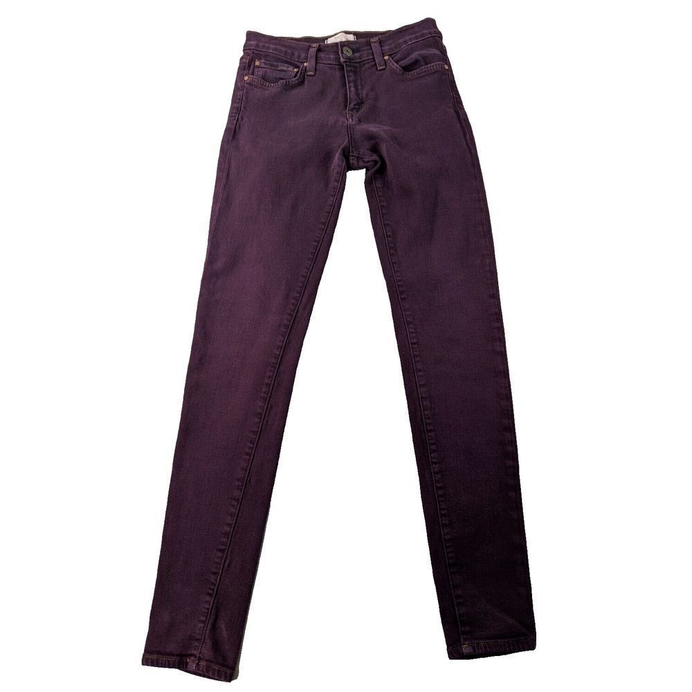 Principles Dreamer Jeans‎ Womens Purple Skinny Low Rise Stretch Pants Chic Sz 26